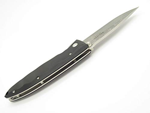 Mcusta MC-17D Wave Black Wood Damascus Knife