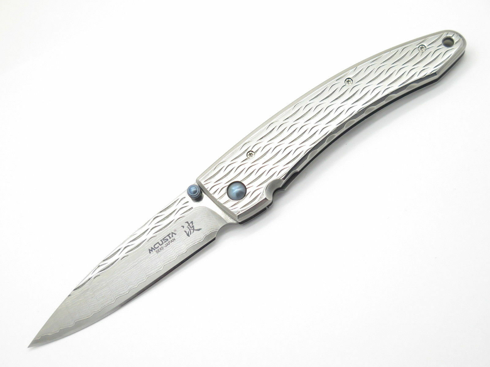 Mcusta Wave VG-10 Damascus Folding Pocket Knife