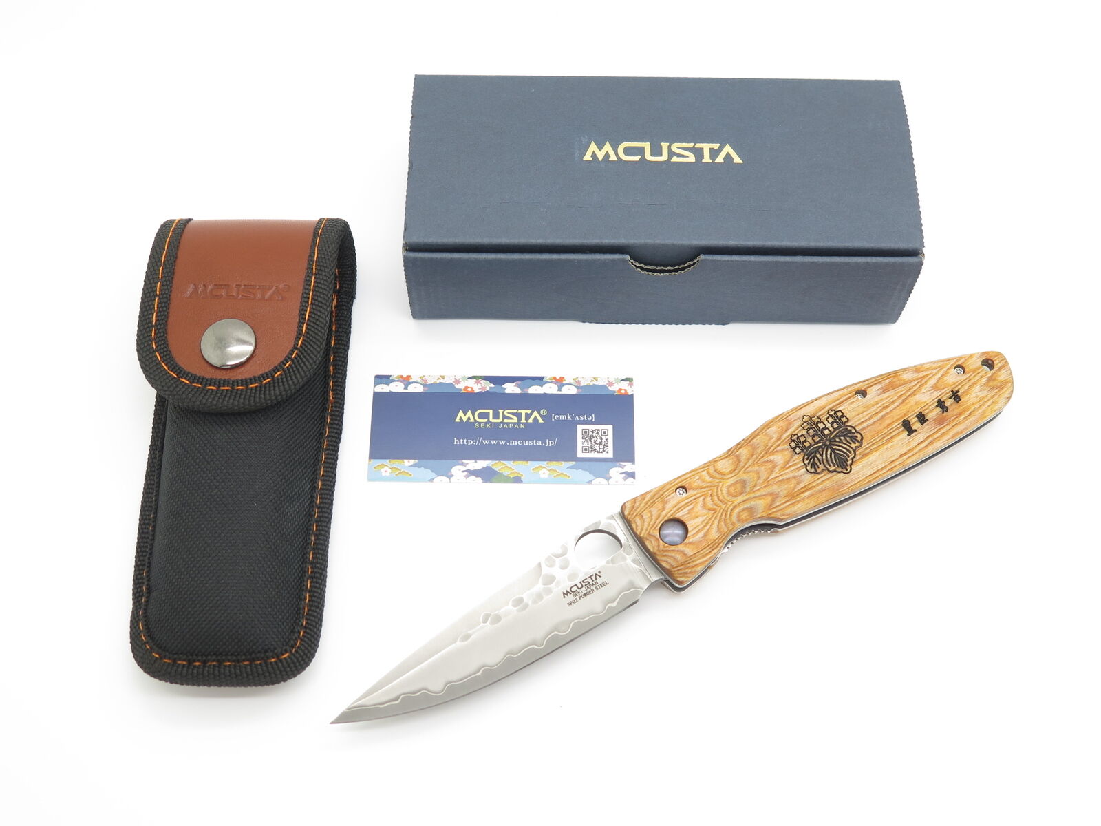 Mcusta Nobunaga Yellow SPG2 Folding Knife - Seki