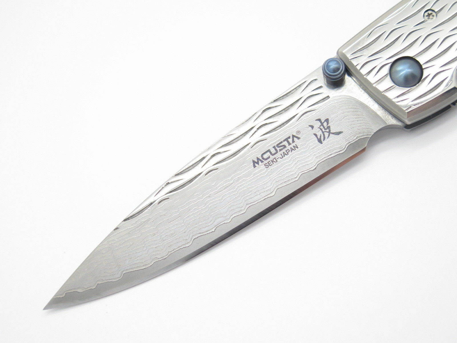 Mcusta Wave VG-10 Damascus Folding Pocket Knife