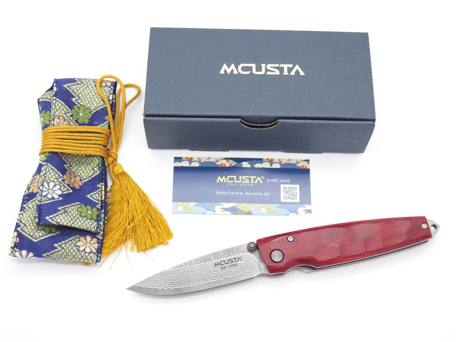 Mcusta Tsuchi MC-78D VG-10 Damascus Pocket Knife