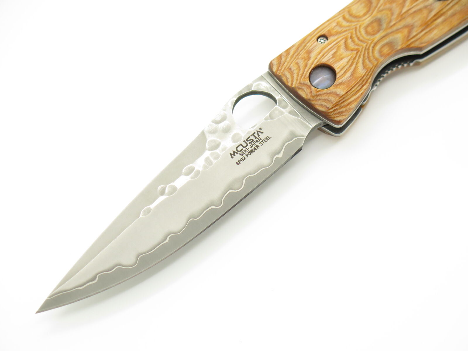 Mcusta Nobunaga Yellow SPG2 Folding Knife - Seki