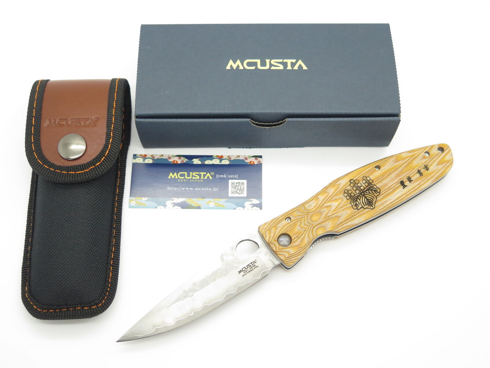 Mcusta MC-182G Nobunaga Yellow Folding Knife