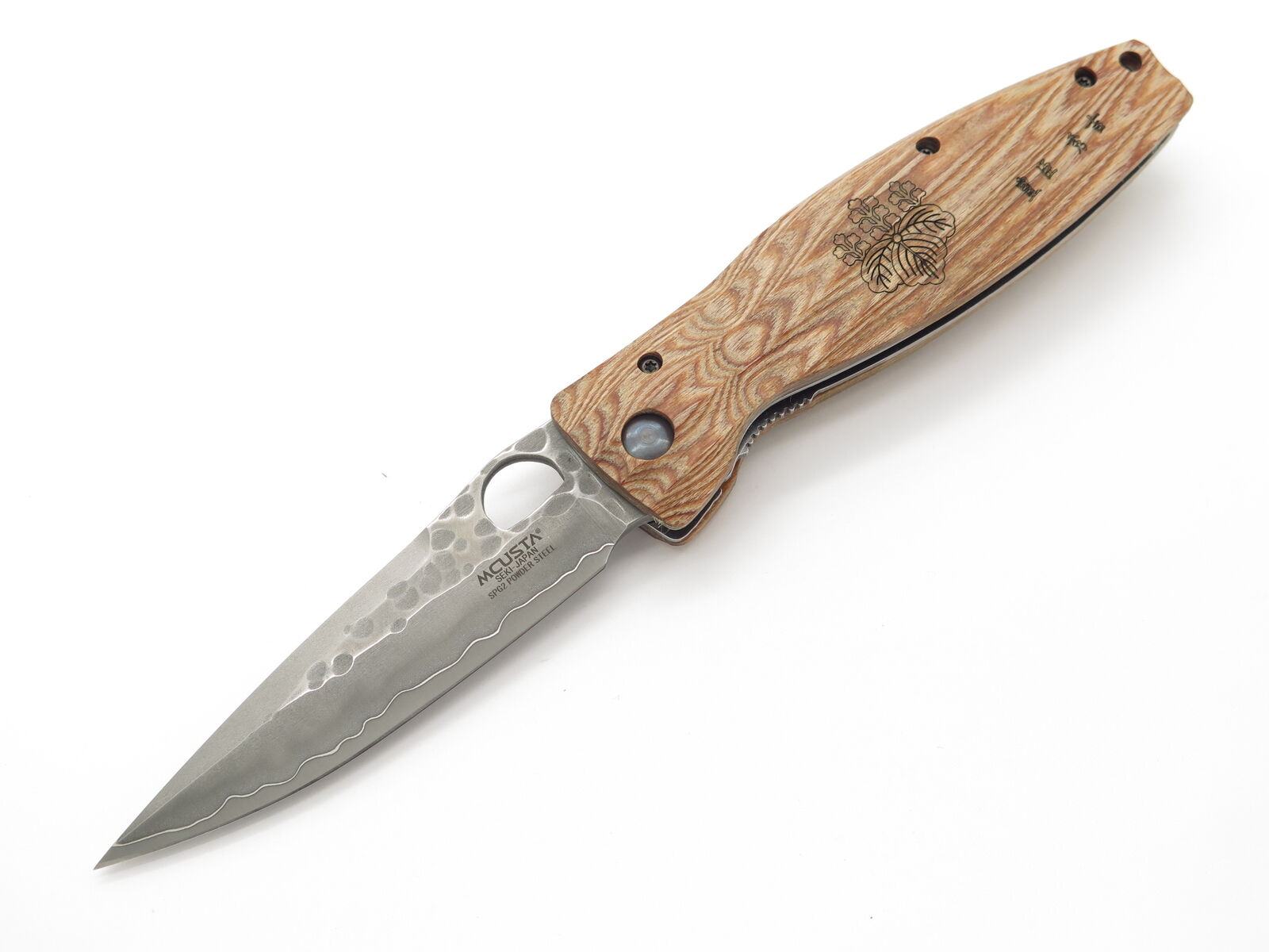 Mcusta Nobunaga Samurai Yellow Folding Knife