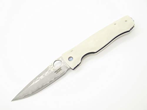 Mcusta Tactility Elite White Corian Folding Knife