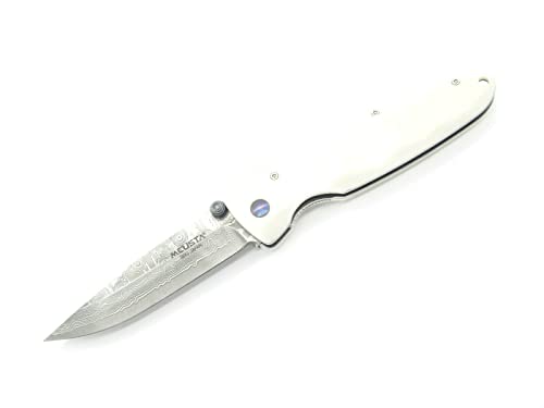 Mcusta Classic Wave Damascus Folding Pocket Knife