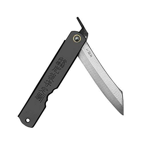 Higonokami 100mm Folding Knife in SK Steel Black