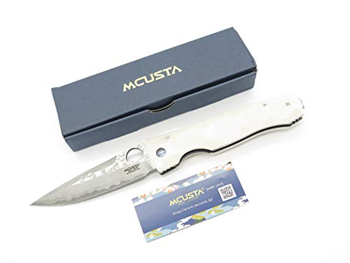 Mcusta Tactility Elite White Corian Folding Knife