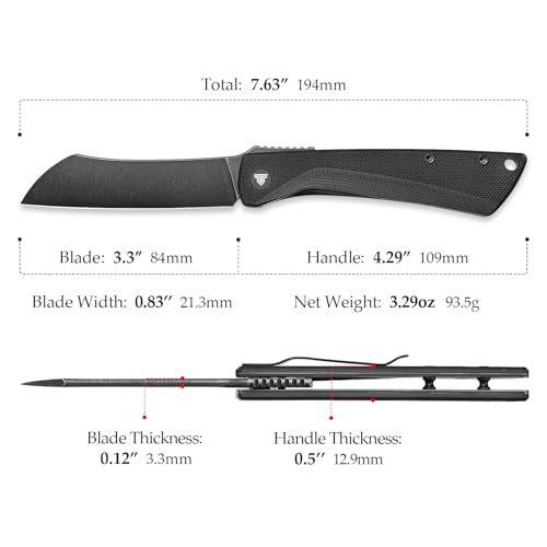 Trivisa Higonokami Folding Pocket Knife - Blackwash
