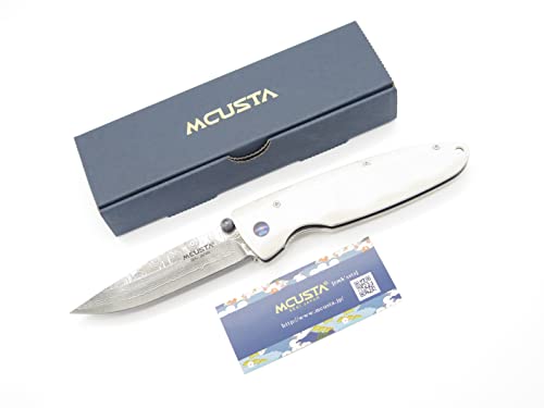 Mcusta Classic Wave Damascus Folding Pocket Knife