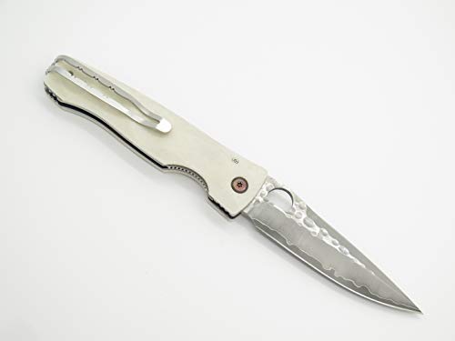 Mcusta Tactility Elite White Corian Folding Knife