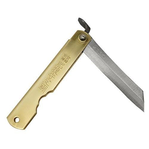 Blue Paper Steel 90mm Higonokami Folding Knife
