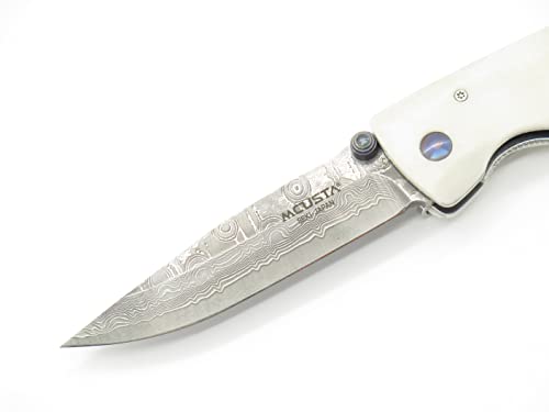 Mcusta Classic Wave Damascus Folding Pocket Knife