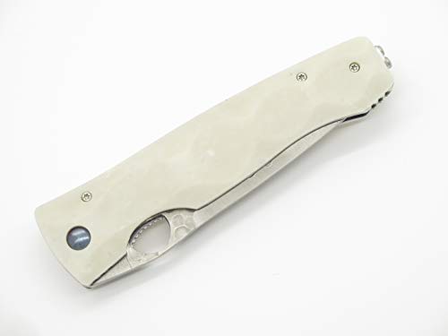 Mcusta Tactility Elite White Corian Folding Knife