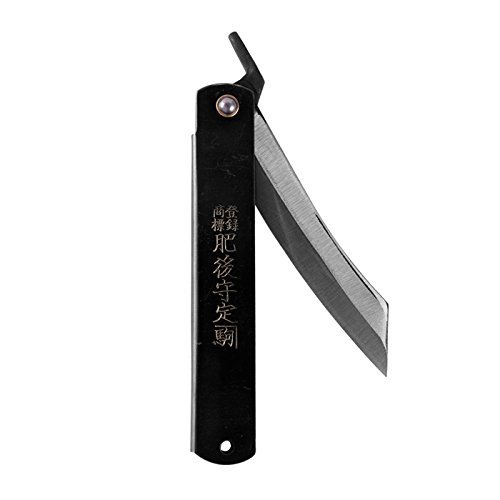 Black Higonokami Folding Knife - SK Steel 120mm