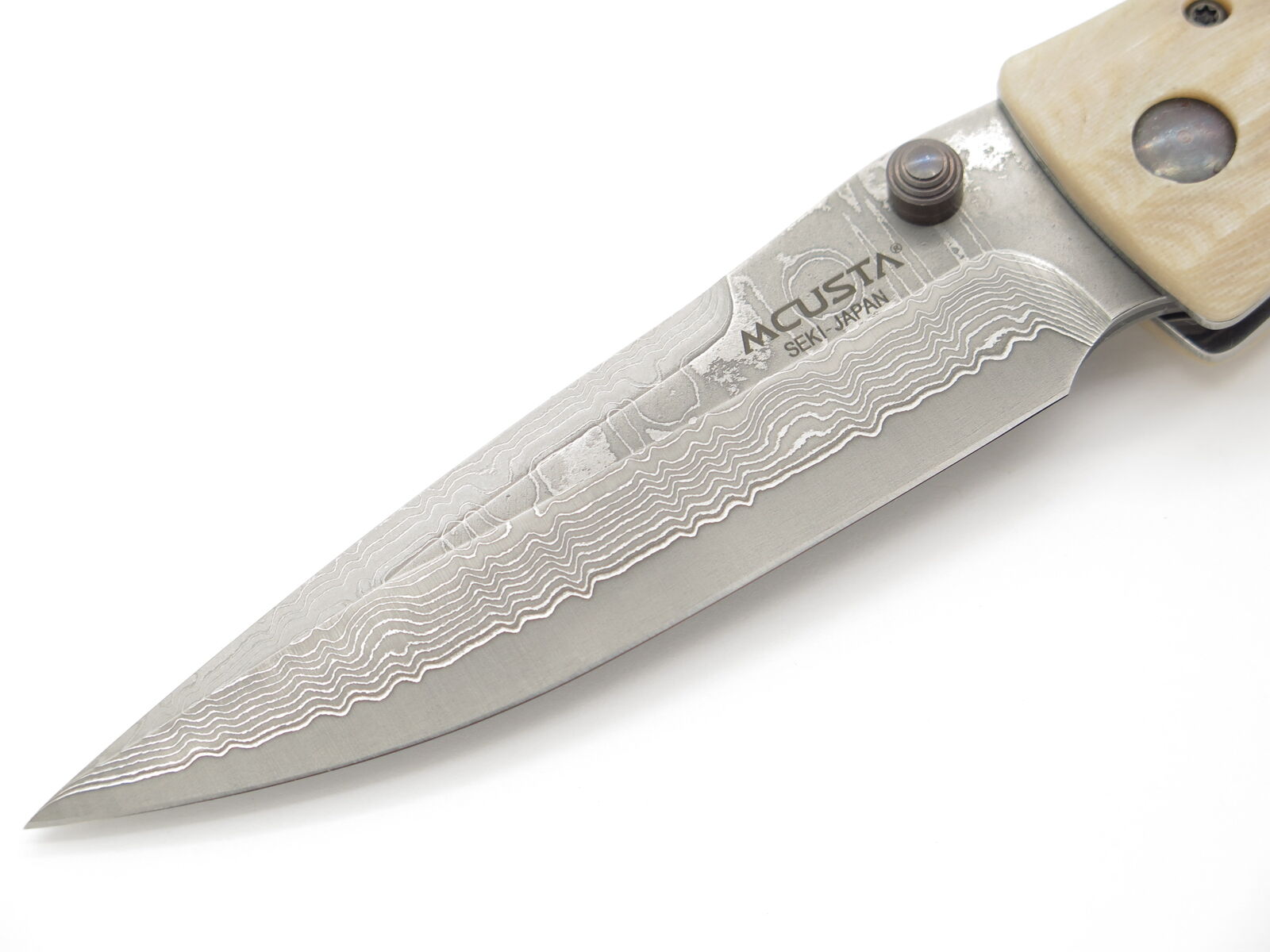 Gunshin MC-185D Micarta VG-10 Damascus Pocket Knife