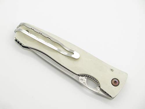 Mcusta Tactility Elite White Corian Folding Knife