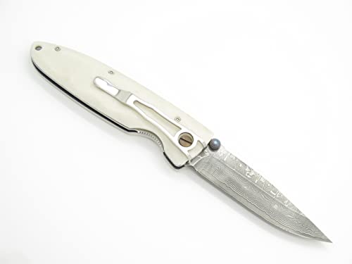 Mcusta Classic Wave Damascus Folding Pocket Knife