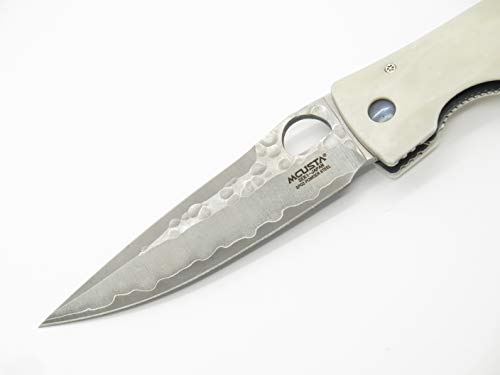 Mcusta Tactility Elite White Corian Folding Knife