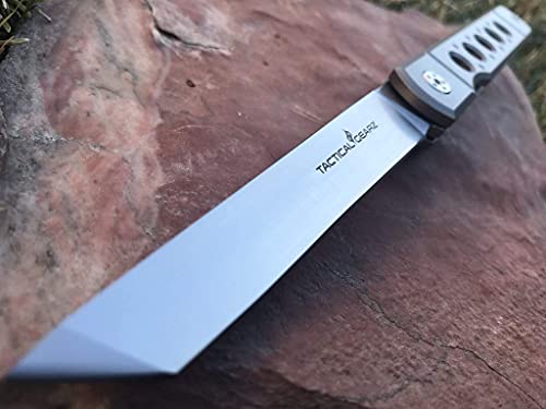 Kyoko Platinum Higonokami Knife: TC4 Titanium Handle, D2 Steel