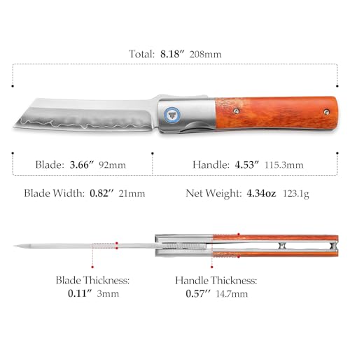 TRIVISA Higonokami Folding Pocket EDC Knife