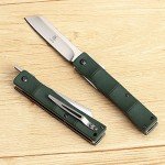 KATSU D2 Steel Bamboo Style Folding Knife