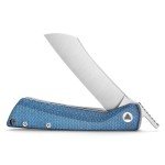 TRIVISA Higonokami Folding Pocket Knife for Men，3.3" 14C28N Satin Camping EDC Knives with Clip Micarta Handle，Norma-04L