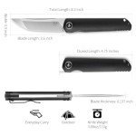 Miki Folding Knife Pocket Japanese Knife, G10 Handle, EDC Knife w/ D2 Steel Blade, Camping Outdoor Fishing And Everyday Carry, Pocket Samurai Folding Knife