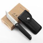 Miki Folding Knife Pocket Japanese Knife, G10 Handle, EDC Knife w/ D2 Steel Blade, Camping Outdoor Fishing And Everyday Carry, Pocket Samurai Folding Knife