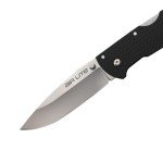 Cold Steel Air Lite Folding Knife with Japanese 10A Steel Blade, Tri-Ad Lock, Pocket Clip and G-10 Handle, Drop Point,Silver/Black