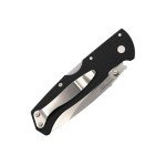Cold Steel Air Lite Folding Knife with Japanese 10A Steel Blade, Tri-Ad Lock, Pocket Clip and G-10 Handle, Drop Point,Silver/Black