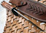 REG-215 - Handmade Damascus Steel 14.00 Inches Bowie Knife - Exotic Wood Handle