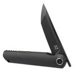 Miki Folding Pocket Knife,3.6-Inch Tanto D2 Plain Blade,G-10 Outdoor Camping Hiking Knife,Pocket Samurai Folding Knife,Unique Tool Gift for EDC Men Women