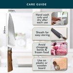 Home Hero Japanese Chef Knife Collection - VG10 Damascus Steel Triple Rivet Ultra Sharp 67 Layers Kitchen Knife with Ergonomic Rosewood Handle - Unique Gift for Men & Women (8 Inch Chef Knife)