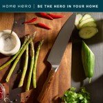 Home Hero Japanese Chef Knife Collection - VG10 Damascus Steel Triple Rivet Ultra Sharp 67 Layers Kitchen Knife with Ergonomic Rosewood Handle - Unique Gift for Men & Women (8 Inch Chef Knife)