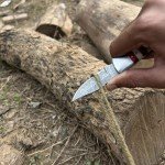 W TRADING Handmade Damascus Folding Knife - Pocket Knife for Men, EDC gift Knife & Damascus Blade folding Knife with Back Lock & Red, Blue pakka Wood & Bone Handle with Leather Knife Sheath