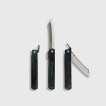 Higonokami Folding Knife with Black Oxidized Finish, X-Large Banshu Hamono