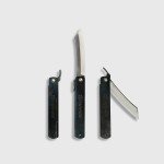 Higonokami Folding Knife with Black Oxidized Finish, X-Large Banshu Hamono