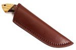 W Trading Custom hand made damascus steel blade gorgeous hunting knife with leather pouch. (2733) skinning knives for men best gift