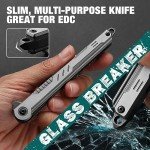 DRACHENADER Tanto Damascus pocket Knife Cool Knives for Men Handmade Damascus Tanto Folding Pocket Knife for Women, Slim Gentleman's Pocket Flip Knives Tactical Small EDC Knife, as Gift and Tool