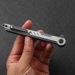 DRACHENADER Tanto Damascus pocket Knife Cool Knives for Men Handmade Damascus Tanto Folding Pocket Knife for Women, Slim Gentleman's Pocket Flip Knives Tactical Small EDC Knife, as Gift and Tool