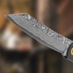 Hitdudu Folding Pocket Knife, 3" Damascus 8Cr14MoⅤ Steel Blade, 3.8" Handle Japanese Small EDC Knife for Men Women, Sharp Camping Survival Hiking Knives