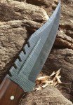 Poshland TR-42 Custom Handmade Damascus Steel Tactical Knife- Perfect Grip Wood Handle