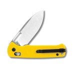 CJRB Hectare Folding Pocket Knife, 3.15" AR-RPM9 Powder Steel Blade G10 Handle Small EDC Knife With Pocket Clip for Men Women, Sharp Camping Survival Hiking Knives J1935 (Yellow)