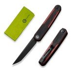 CIVIVI KwaiQ Pocket Knife, Folding Knife with Inline Flipper for EDC, 2.97" Nitro-V Tanto Blade Two-tone G10 Handle for Women Men C23015-1