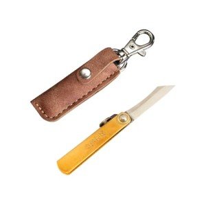 FieldSora Higonokami Mini Folding Pocket Knife Japanese Sanmai SK Steel Blade (Brown)