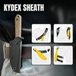 Kizer Mini Harpoon Fixed Blade Knife with Sheath, 3V Blade Hunting Knife with Micarta Handle, Camping Fixed Blade Small EDC Knife for Hiking, Survival 1040SM1