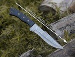 HMC Handmade, Damascus Steel Knife, Fixed Blade Hunting Knives, Full Tang Deer Hunting Knife, Bush Craft Knife, Survival Knife, Tactical Knife for Men, Scout Carry Knife, Razor Sharp Custom Bowie knives, Bowie Knife with Scout Carry Sheath, Outdoor Knife with Micarta Handle for Firm Grip, Non Slip handle (Damascus)