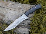 HMC Handmade, Damascus Steel Knife, Fixed Blade Hunting Knives, Full Tang Deer Hunting Knife, Bush Craft Knife, Survival Knife, Tactical Knife for Men, Scout Carry Knife, Razor Sharp Custom Bowie knives, Bowie Knife with Scout Carry Sheath, Outdoor Knife with Micarta Handle for Firm Grip, Non Slip handle (Damascus)