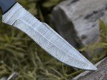 HMC Handmade, Damascus Steel Knife, Fixed Blade Hunting Knives, Full Tang Deer Hunting Knife, Bush Craft Knife, Survival Knife, Tactical Knife for Men, Scout Carry Knife, Razor Sharp Custom Bowie knives, Bowie Knife with Scout Carry Sheath, Outdoor Knife with Micarta Handle for Firm Grip, Non Slip handle (Damascus)